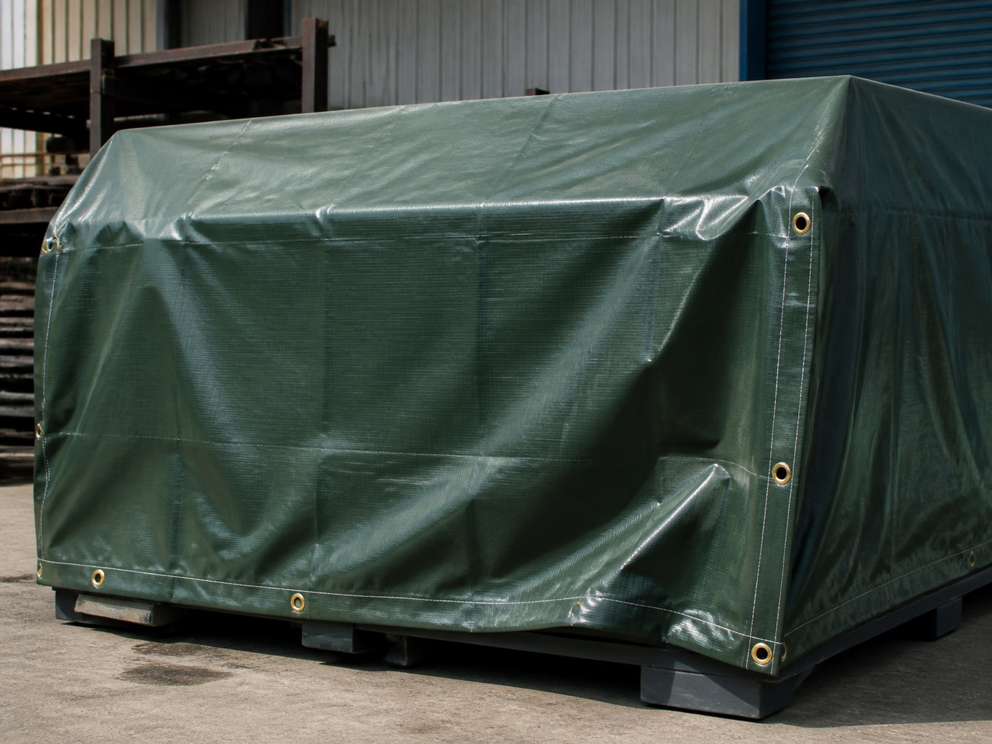 PVC tarpaulin and industrial cover material